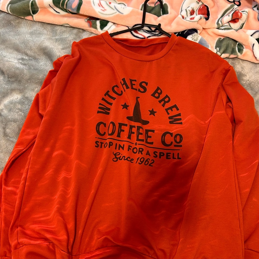 Witches Brew Coffee Co Red Sweatshirt